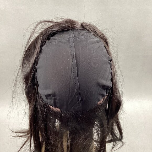 Straight 14” #Natural Black 100% Human Hair 360° Full Cap Lace Frontal - Picture 6 of 11